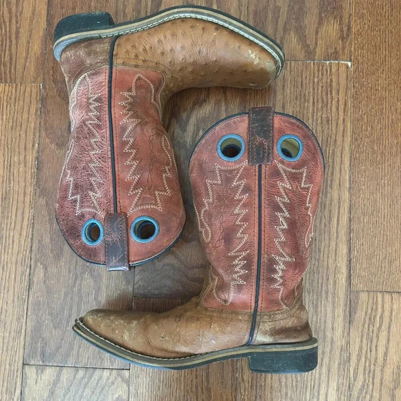Smoky Mountain Youth Cheyenne Red Square Toe Western Boots 3752Y Size 3.5 Rodeo - Picture 11 of 11